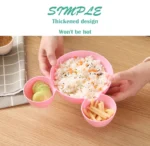 Cute Baby Plates with Dividers Dinner Plates Kids Bowl Tray Tableware Set Infant Feeding Children Divided Dinnerware BPA Free - Image 12