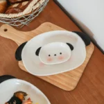 Cute puppy shaped 8-inch sushi plate and 4-inch dipping dish - Image 2