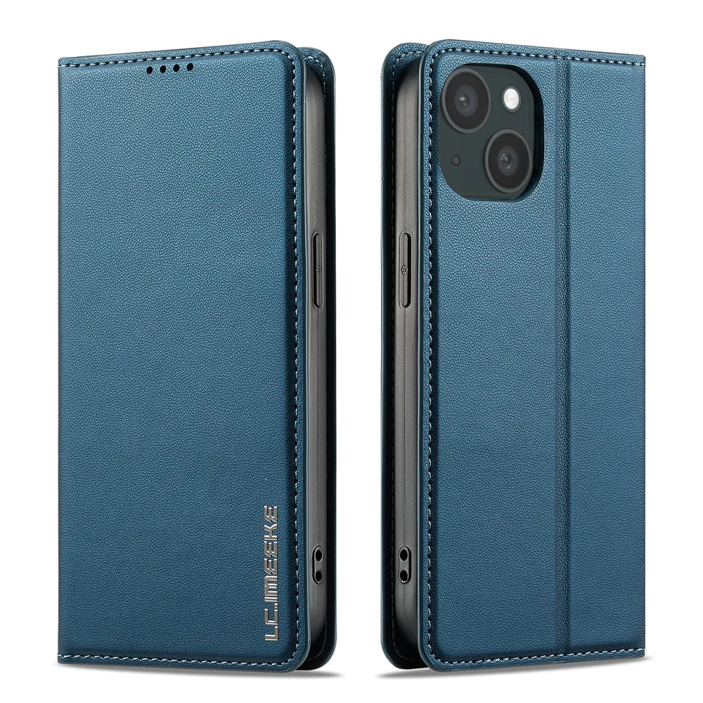 kf-S0c04d7136f1b496185a493024623ae43J For iPhone 16 15 11 17 Pro Max Case Leather Wallet Flip Cover For iPhone 13 12 Mini Phone Case For iPhone 14 7 8 Plus XS XR case - Image 1