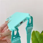 Crossbody Necklace Strap Lanyard Matte Silicone Case For iPhone 17 16 15 14 Pro Max 11 12 13 XR X XS 8 Plus SE Shockproof Cover - Image 29