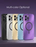Metal Frame Phone Case For Iphone 17 12 14 15 16 13 Pro Max 16 15 Plus 17 Air Luxury Aluminum Magnetic PC Back Panel Phone Cover - Image 18