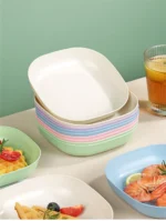 10Pcs Multi-function Spit Bone Dish Household Food Grade Plastic Spit Bone Dish Round Square Set Dining Table Garbage Plate - Image 13