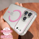 Original Transparent Phone Case For iPhone 16 17 15 14 13 Pro Max Plus Air 16e Clear For Magsafe Magnetic Wireless Cover funda - Image 8
