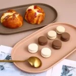 Fruit Plate Dessert Tray Stackable Oval Food Serving Tray Free Bone Dish Snack Plate Reusable Smooth Edge Food Plate for Kitchen - Image 2