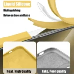 New Yellow iphone Case For Apple iPhone 17 16 15 14 13 12 11 Pro Max 12 13 Mini X XR XS SE 14 15 16 Plus Liquid Silicone Cover - Image 5