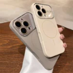 Advanced Liquid Phone Case For iPhone 17 16 14 15 Pro Max Magnetic Charging Glass Lens Protective Cover Silicone Couple Set - Image 2