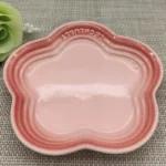 High quality ceramic Makaron color plum flower plate Cherry flower shaped small bowl Pickled vegetables snack plate - Image 3