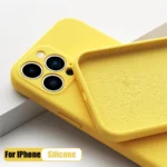 New Yellow iphone Case For Apple iPhone 17 16 15 14 13 12 11 Pro Max 12 13 Mini X XR XS SE 14 15 16 Plus Liquid Silicone Cover