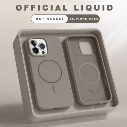 Magnetic Phone Case For iPhone 15 14 16 Plus 11 12 13 17 Pro Max Air Shockproof Silicone Cover For Magsafe Wireless Charge Cases