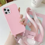Crossbody Necklace Strap Lanyard Matte Silicone Case For iPhone 17 16 15 14 Pro Max 11 12 13 XR X XS 8 Plus SE Shockproof Cover - Image 14