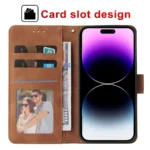 ZZXX Leather Wallet Phone Case For iPhone 16e 16 Pro Max 15 14 13 Mini 12 11 X XS XR SE2 8 7 6s Plus Flip Card Slot Holder Cover - Image 3