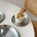 201 Stainless Steel Plate,Korean Barbecue Plate Snack Bone Bread Plate，Round Metal Cup Fruit Dessert Tray ，Kitchen Organizer - Image 6