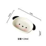 Cute puppy shaped 8-inch sushi plate and 4-inch dipping dish - Image 8