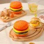 Stackable Hamburger Plate Set Burger 6 Layers Mini Dinner Plate High Value Bone Spit Plate Funny Sauce Containers Table Decor - Image 4