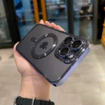 Luxury Magnetic Plating Clear Case For Magsafe Wireless Charging iPhone 11 12 13 14 15 16 17 Pro Max Air Plus Shockproof Cover - Image 9