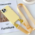 Crossbody Necklace Strap Lanyard Matte Silicone Case For iPhone 17 16 15 14 Pro Max 11 12 13 XR X XS 8 Plus SE Shockproof Cover - Image 20