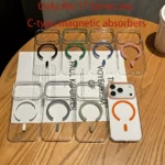 Original Transparent Phone Case For iPhone 16 17 15 14 13 Pro Max Plus Air 16e Clear For Magsafe Magnetic Wireless Cover funda - Image 6