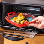 1 piece of 9-inch Bohemian style salad plate with double ear ceramic pasta dish, can be used for oven, microwave - Image 10