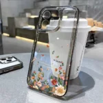 Flower Phone Case For iPhone 16 Pro 13 15 11 12 14 17 Pro Max 16E XR 7 8 SE XS Shockproof Transparent Cover Silicone Soft Fundas - Image 2