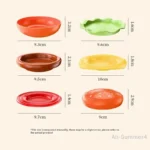 Stackable Hamburger Plate Set Burger 6 Layers Mini Dinner Plate High Value Bone Spit Plate Funny Sauce Containers Table Decor - Image 6