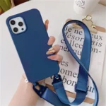 Crossbody Necklace Strap Lanyard Matte Silicone Case For iPhone 17 16 15 14 Pro Max 11 12 13 XR X XS 8 Plus SE Shockproof Cover - Image 17