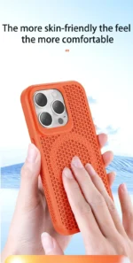 Cooling Heat Dissipation Phone Case For iPhone 17 16 15 14 13 12 11 Pro Max Plus Breathable Hard Back Magnetic Cover For Magsafe - Image 13