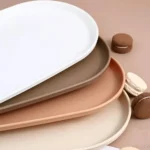 Fruit Plate Dessert Tray Stackable Oval Food Serving Tray Free Bone Dish Snack Plate Reusable Smooth Edge Food Plate for Kitchen - Image 3
