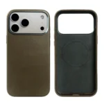 Retro Magnetic Leather Phone Case For iPhone 17 Pro Max 17Pro 17 16 16Pro for Magsafe Real Leather Cover Fundal Back Shell Capa - Image 2