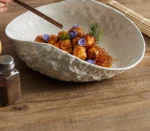 Rock Pattern Shell High-end Plate Household Ceramic Light Luxury Steamed Fish Soup Plate Hotel Tableware - Image 7