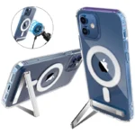 Stand Clear Magnetic Phone Case for iPhone 17 Pro Max Air 13 12 Mini 16 15 14 11 Cases with Kickstand Transparent Holder Cover