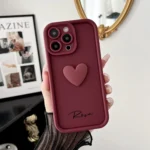Cute INS Love Heart Personalized Name Case For iPhone 17 16 15 14 13 12 11 Pro Max 17 Air Luxury Soft Silicone Custom DIY Cover - Image 9