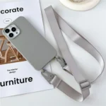 Crossbody Necklace Strap Lanyard Matte Silicone Case For iPhone 17 16 15 14 Pro Max 11 12 13 XR X XS 8 Plus SE Shockproof Cover - Image 19