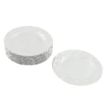 Plates Set Round Plates Reusable Plates Charger Plates 24 Packed Western Dim Sum Plates Silver Green Gold Black - Image 46