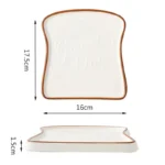Breakfast bread plate, ceramic creative plate, steak plate, dessert plate - Image 3
