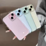 Luxury Candy Color Frame Clear Back Phone Case For iPhone 17 16 15 14 13 12 Pro Max 11 16PLUS 17 Acrylic Shockproof Bumper Cover - Image 5