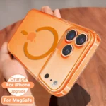 Original Transparent Phone Case For iPhone 16 17 15 14 13 Pro Max Plus Air 16e Clear For Magsafe Magnetic Wireless Cover funda - Image 7