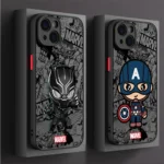 Cartoon Marvel Groot Spiderman Case for iPhone SE 12 Mini 13 Pro Max 14 Plus XS X 7 6S Plus 15 11 XR 8 Shockproof Armor Cover - Image 2