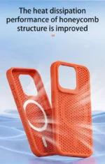 Cooling Heat Dissipation Phone Case For iPhone 17 16 15 14 13 12 11 Pro Max Plus Breathable Hard Back Magnetic Cover For Magsafe - Image 11