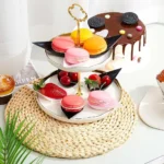 Tear Drop Mini Appetizer Plates,Reusable Plastic Spoons Desserts Appetizers Dishes Serving Plate,Catering Dessert Tasting Cups - Image 5