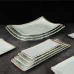 1PC Melamine Rectangular Plate Imitation Porcelain Japanese Plate Oval Creative Hot Pot Restaurant Tableware Household Goods - Image 5