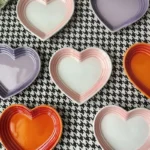 Heart-shaped Ceramic Dishes,12cm Gradient Underglaze Color Simple Tableware,Dip Dish Desserts Snacks Plate Utensils for Kitchen - Image 3