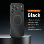 Metal Frame Phone Case For Iphone 17 12 14 15 16 13 Pro Max 16 15 Plus 17 Air Luxury Aluminum Magnetic PC Back Panel Phone Cover - Image 7