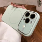 Advanced Liquid Phone Case For iPhone 17 16 14 15 Pro Max Magnetic Charging Glass Lens Protective Cover Silicone Couple Set - Image 8