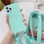 Crossbody Necklace Strap Lanyard Matte Silicone Case For iPhone 17 16 15 14 Pro Max 11 12 13 XR X XS 8 Plus SE Shockproof Cover - Image 16