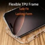 Original Transparent Phone Case For iPhone 16 17 15 14 13 Pro Max Plus Air 16e Clear For Magsafe Magnetic Wireless Cover funda - Image 4