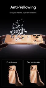 Joyroom Case For iPhone 17 16 Pro Max Case Crystal Transparent PC Anti-Yellow Lens Protection Cover For iPhone 17 Pro Max Case - Image 14