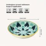 6pcs- Ceramic Bohemia Plate, Salad Plate, Appetizer, Serving Dried Fruit, Desserts And SaladsDishwasher Oven Microwave Safe - Image 13