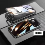 360 ° Full Protection Metal Magnetic Double-Sided Glass Snap Lock Phone Case For iPhone 17 Pro Max/17/Air/17 Pro Bumper Cover - Image 8