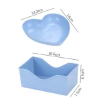 Set of 6pcs Heart-shaped Creative Plate Cake Plate With Tray Bone Dish Dried Fruit Snack Plate Candy Plate Container Snack Plate - Image 6