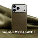 Retro Magnetic Leather Phone Case For iPhone 17 Pro Max 17Pro 17 16 16Pro for Magsafe Real Leather Cover Fundal Back Shell Capa - Image 8